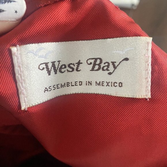 Sexy West Bay Vintage High Waist Red Leather Pencil Skirt 10-12 - Picture 7 of 10